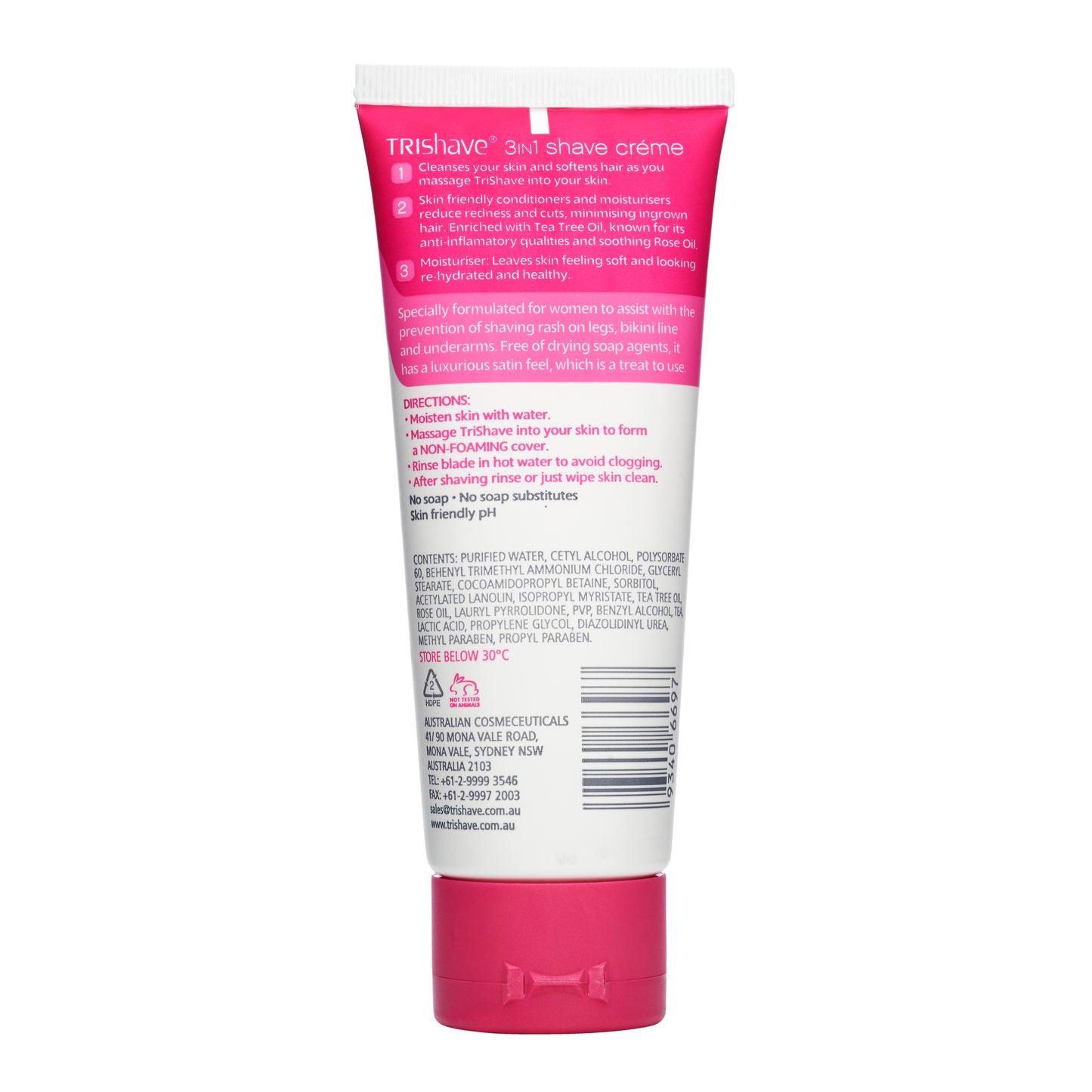 TriShave 3in1 Shave Creme - Women 100g