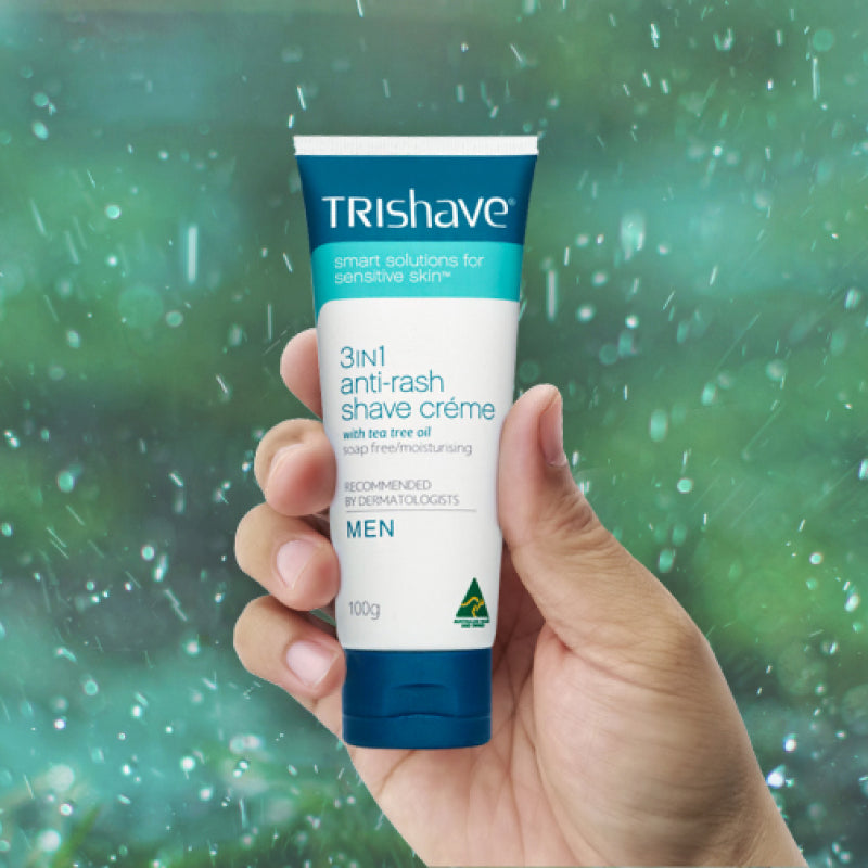 TriShave 3in1 Anti-Rash Shave Creme - Men 100g