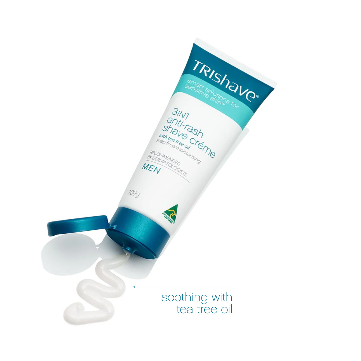 TriShave 3in1 Anti-Rash Shave Creme - Men 100g