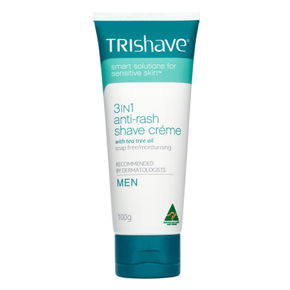 TriShave 3in1 Anti-Rash Shave Creme - Men 100g