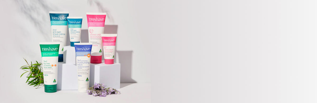 Shaving Cream - Post Shave Moisturisers for Sensitive Skin | TriShave